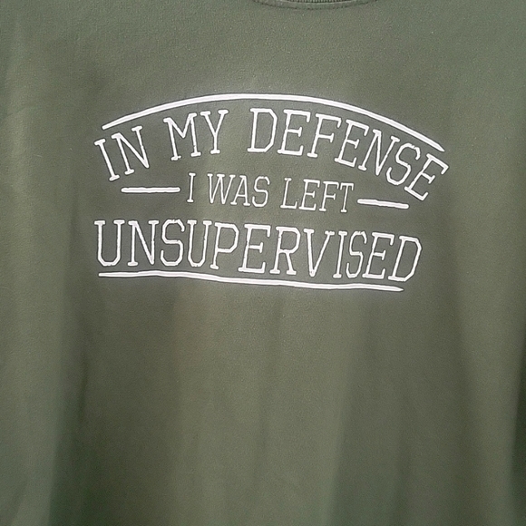 Mens in my defense I was left unsupervised tee custom design - Picture 3 of 9